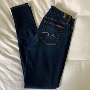 7 for All Mankind The Skinny in B(air) denim